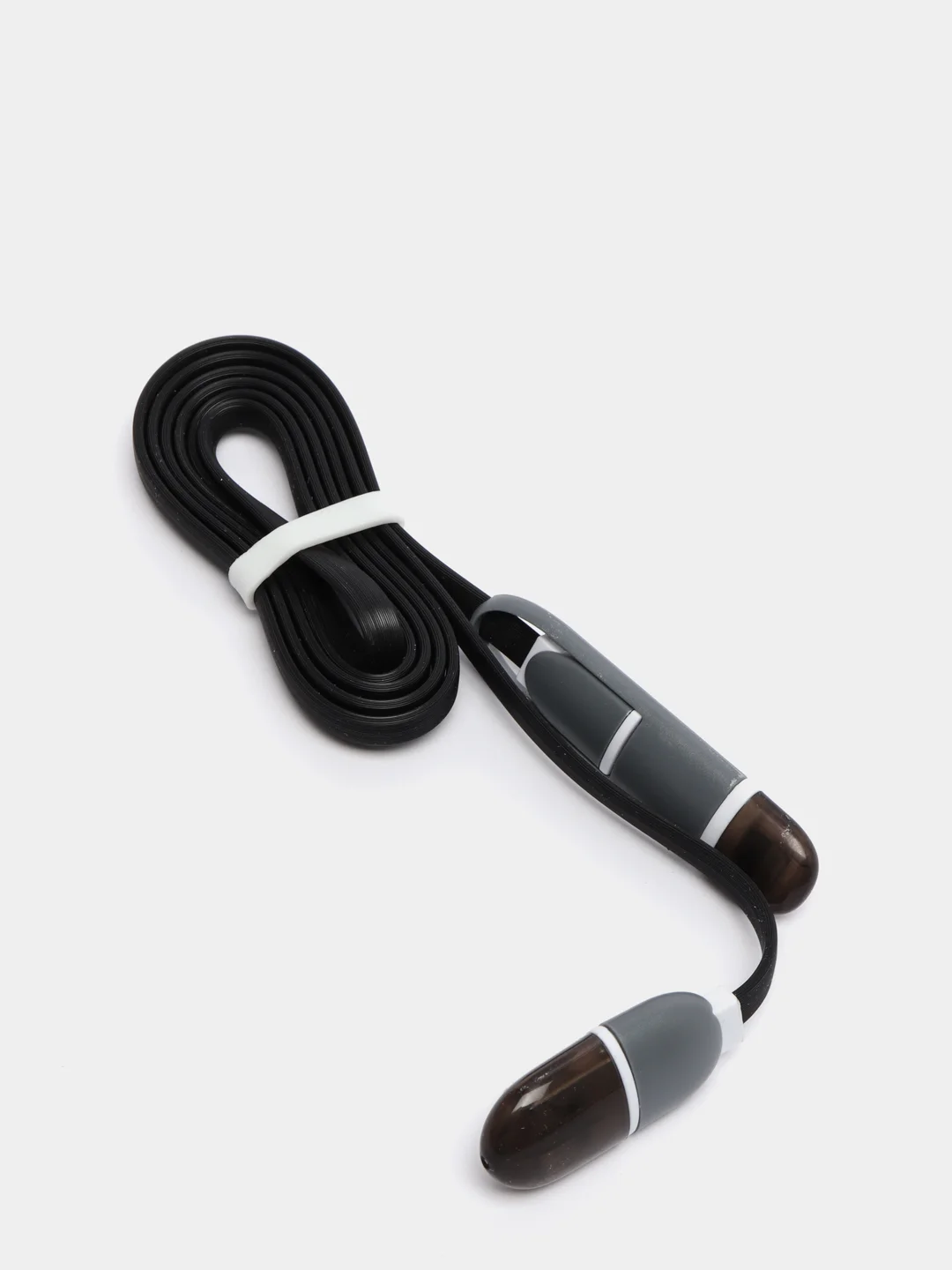 Черный usb кабель 2 в 1: Apple lightning / micro usb