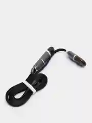 Черный usb кабель 2 в 1: Apple lightning / micro usb