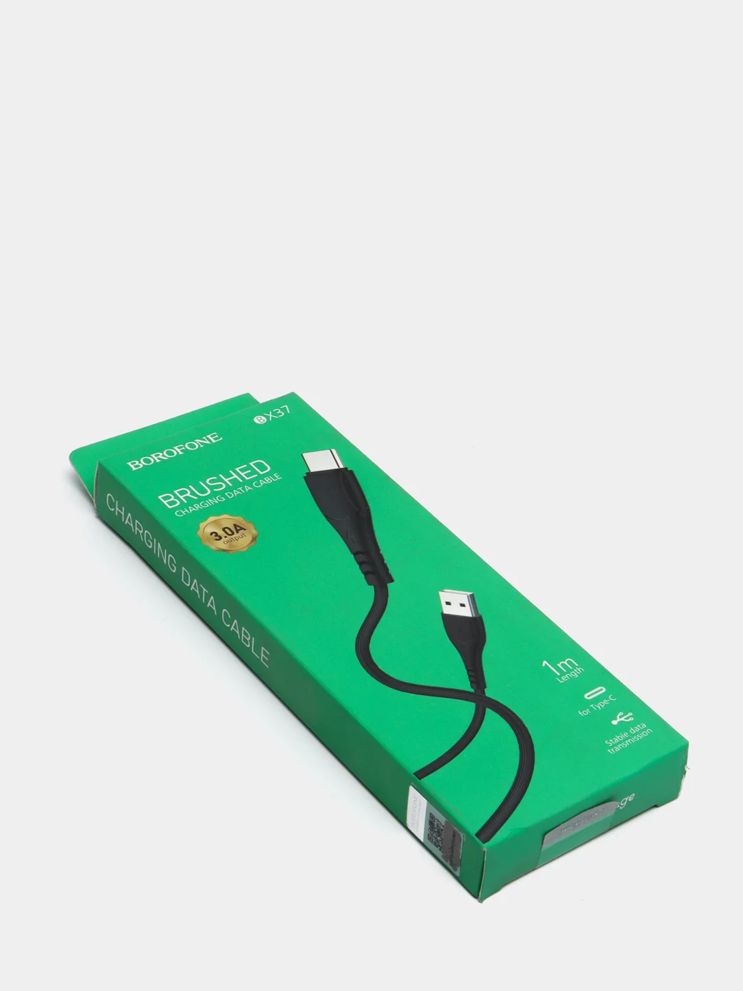 Черный usb кабель Borofone BX 37 fast charge 2.4 A