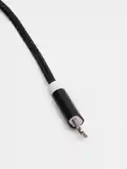 Черный usb кабель для зарядки и передачи данных 2.0 А нейлоновый 1.35 м, micro usb, type c