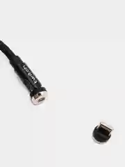 Черный usb кабель для зарядки магнитный Twitch 2.1 А 1 - метровый, поворот 180 градусов
