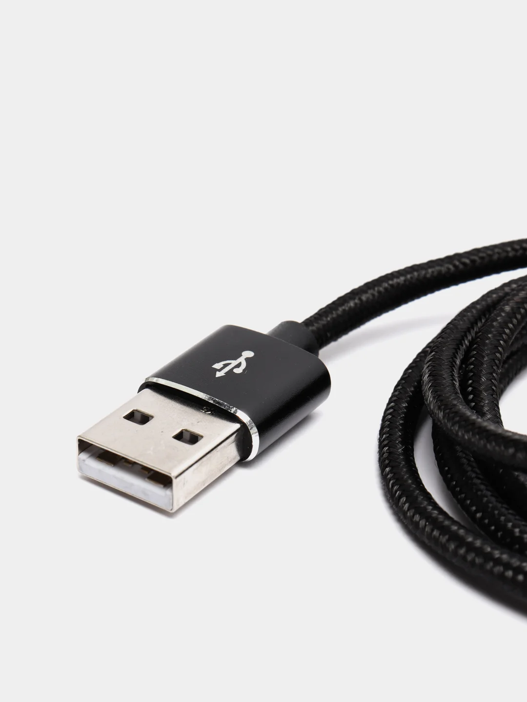 Черный usb кабель для зарядки магнитный Twitch 2.1 А 1 - метровый, поворот 180 градусов