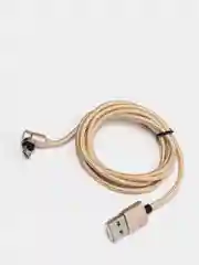 Золотой usb кабель магнитный 3 в 1, сменные разъемы MicroUSB,Type-C,Lightning для Android и iPhone