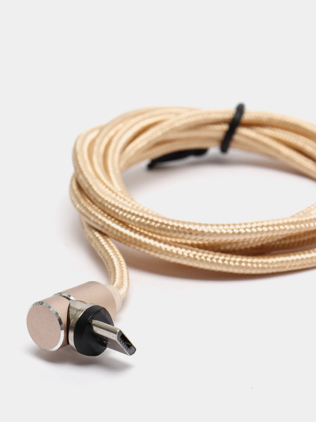 Золотой usb кабель магнитный 3 в 1, сменные разъемы MicroUSB,Type-C,Lightning для Android и iPhone
