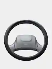 Оплетка на руль (чехол на руль) SKYWAY Modern-5 L Черная экокожа S01102022