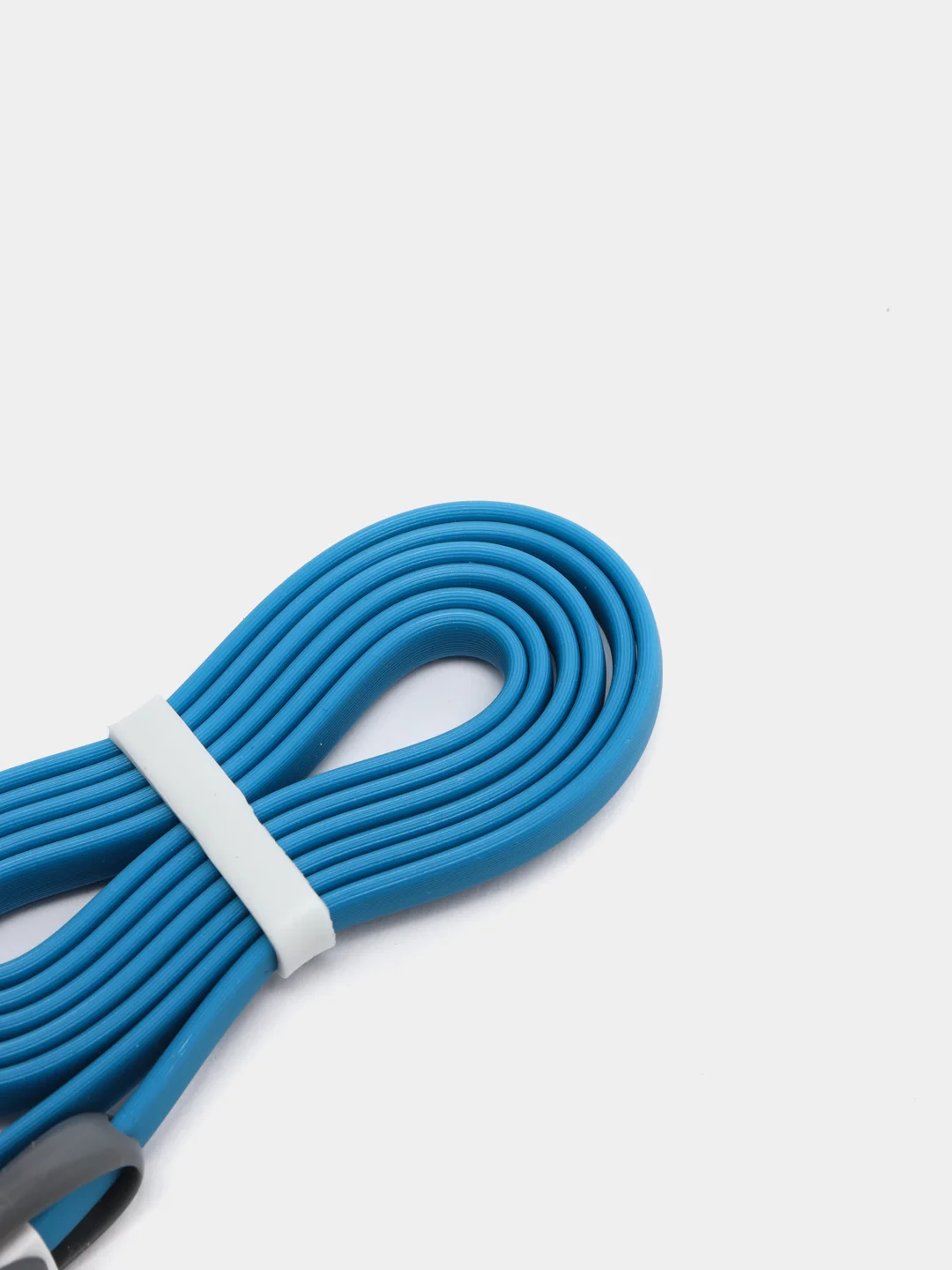Голубой usb кабель 2 в 1: Apple lightning / micro usb