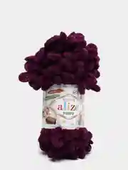 Марсала пряжа Alize puffy петельки