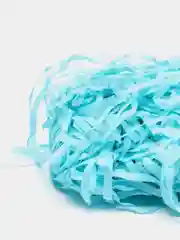 Голубой бумажная стружка - наполнитель тишью для подарков и упаковочных коробок