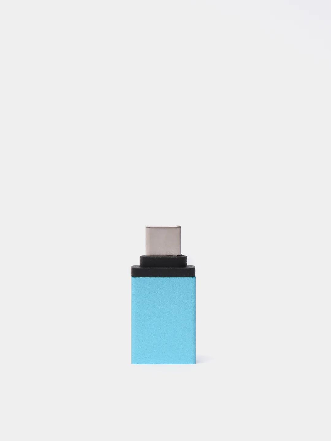 Бирюзовый адаптер переходник usb type c на otg usb