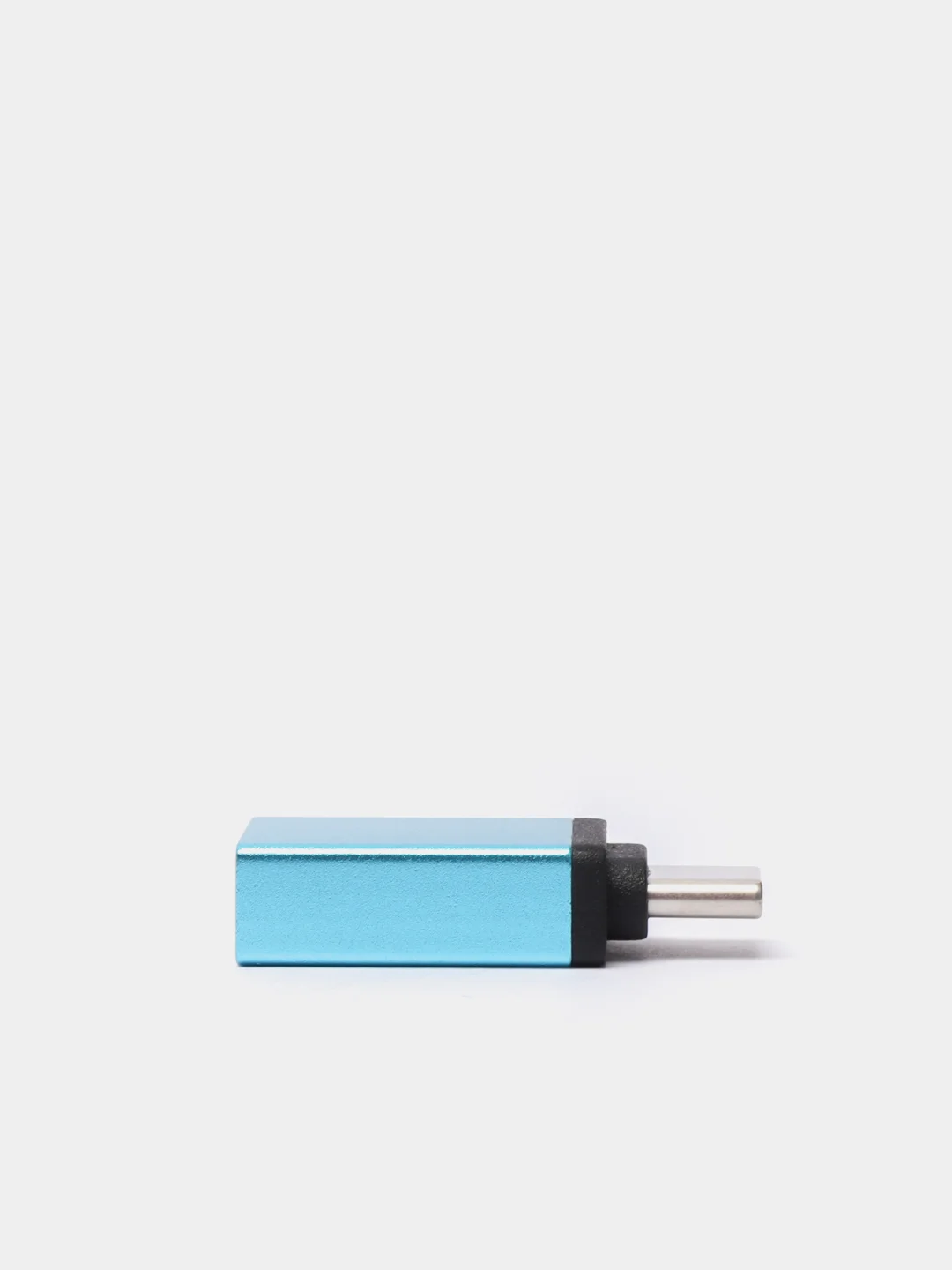 Бирюзовый адаптер переходник usb type c на otg usb