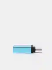Бирюзовый адаптер переходник usb type c на otg usb