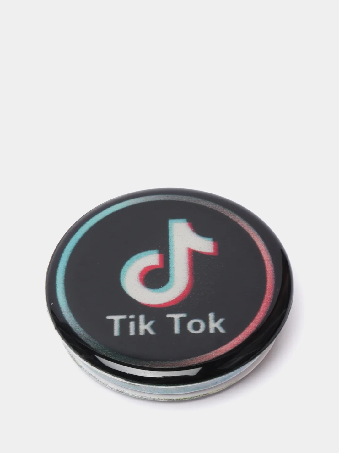 Темно-синий попсокет TikTok для смартфона (Tik tok, тик ток, тикток)