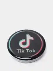 Темно-синий попсокет TikTok для смартфона (Tik tok, тик ток, тикток)