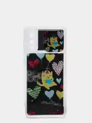 Черный чехол Samsung Galaxy A02 силиконовый переливающийся жидкий с блестками и защитой камеры