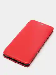 Красный чехол-книжка с визитницей для Realme C3, 5, 6i