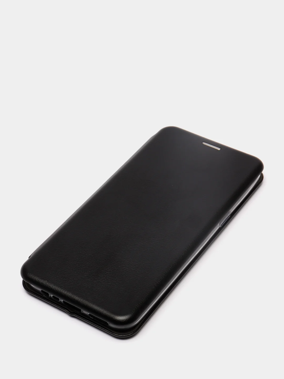 Черный чехол-книжка с визитницей для Realme C3, 5, 6i