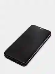 Черный чехол-книжка с визитницей для Realme C3, 5, 6i