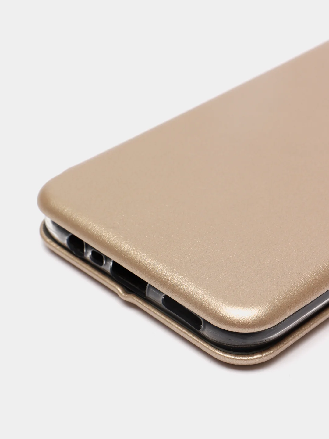 Золотой чехол-книжка с визитницей для Realme C11 C15, с отделом для карточки