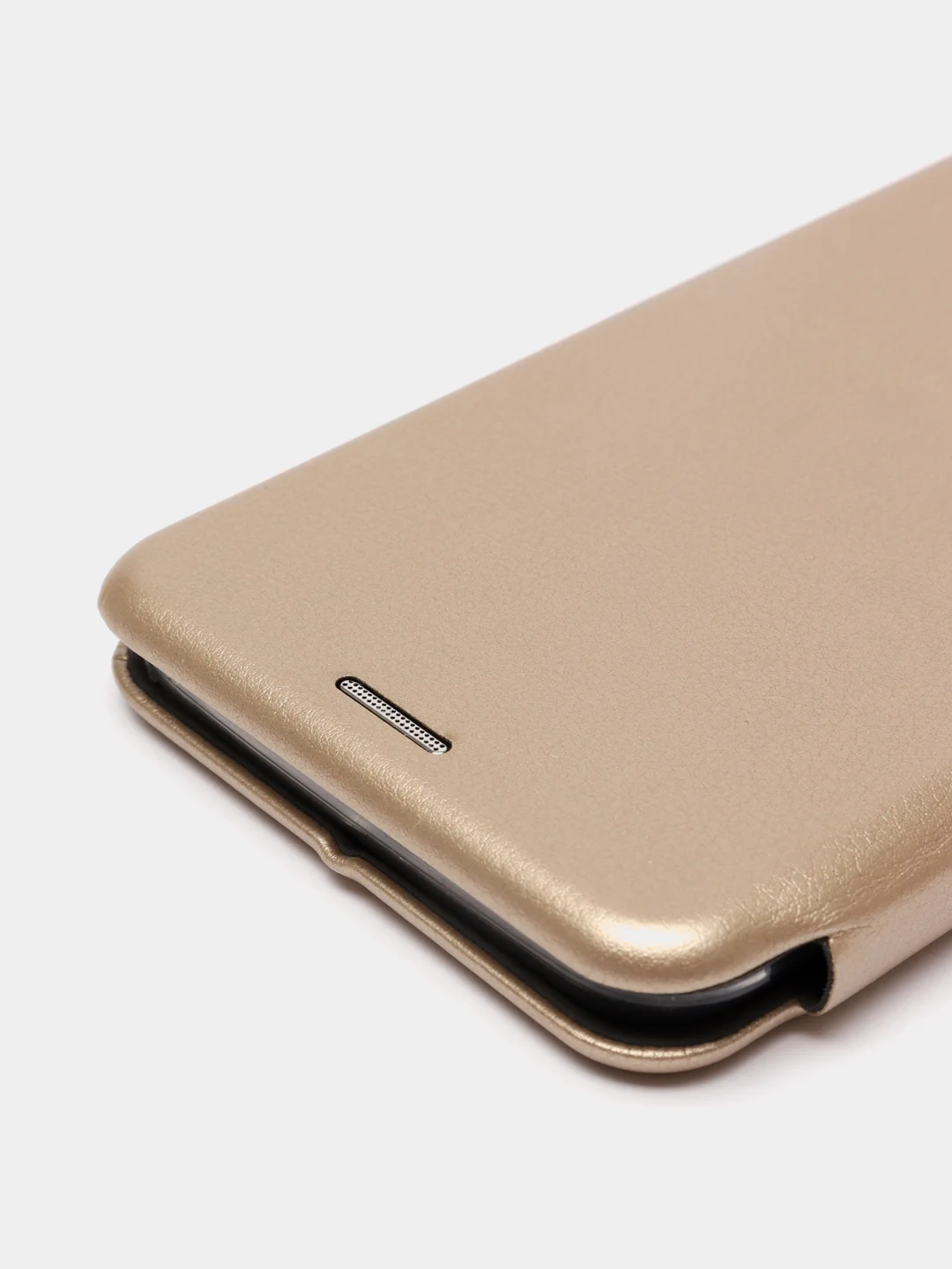 Золотой чехол-книжка с визитницей для Realme C11 C15, с отделом для карточки