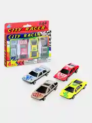 Набор металлических детских гоночных машинок City Racer Lelu, масштаб 1:64