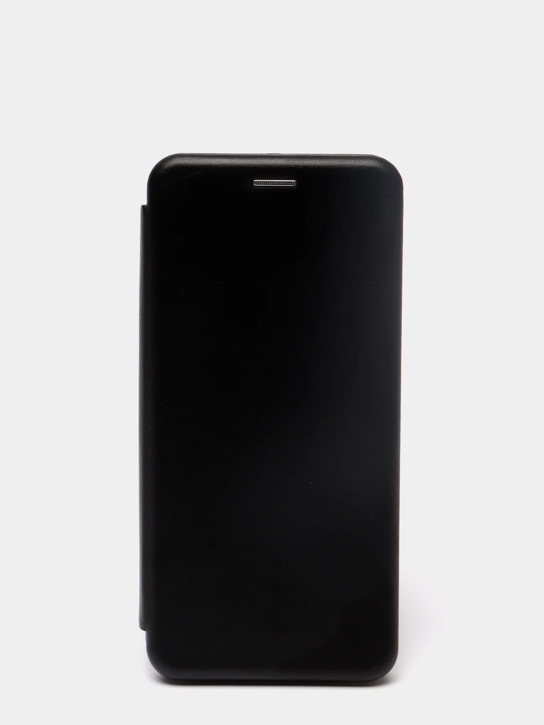 Черный чехол-книжка с визитницей для Realme C11 C15, с отделом для карточки