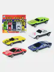 Набор металлических детских гоночных машинок City Racer Lelu, масштаб 1:64
