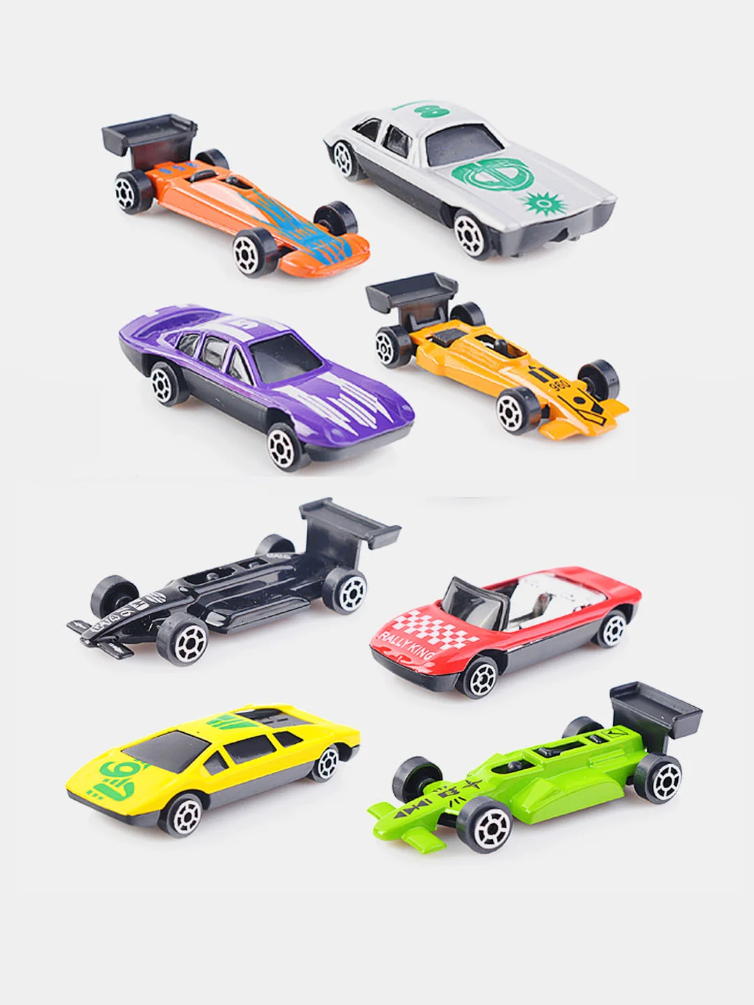 Набор металлических детских гоночных машинок City Racer Lelu, масштаб 1:64