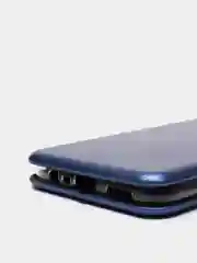 Темно-синий чехол-книжка с визитницей для Realme C11 C15, с отделом для карточки