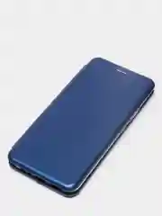 Темно-синий чехол-книжка с визитницей для Realme C11 C15, с отделом для карточки