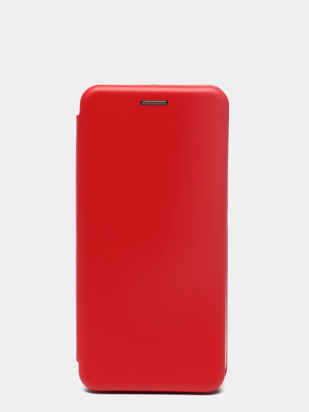 Красный чехол-книжка с визитницей для Realme C11 C15, с отделом для карточки