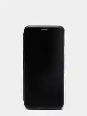 Черный чехол-книжка с визитницей для Realme C11 (2021), C20, полная защита с отделом для карточки