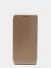 Золотой чехол-книжка с визитницей для Realme C11 (2021), C20, полная защита с отделом для карточки
