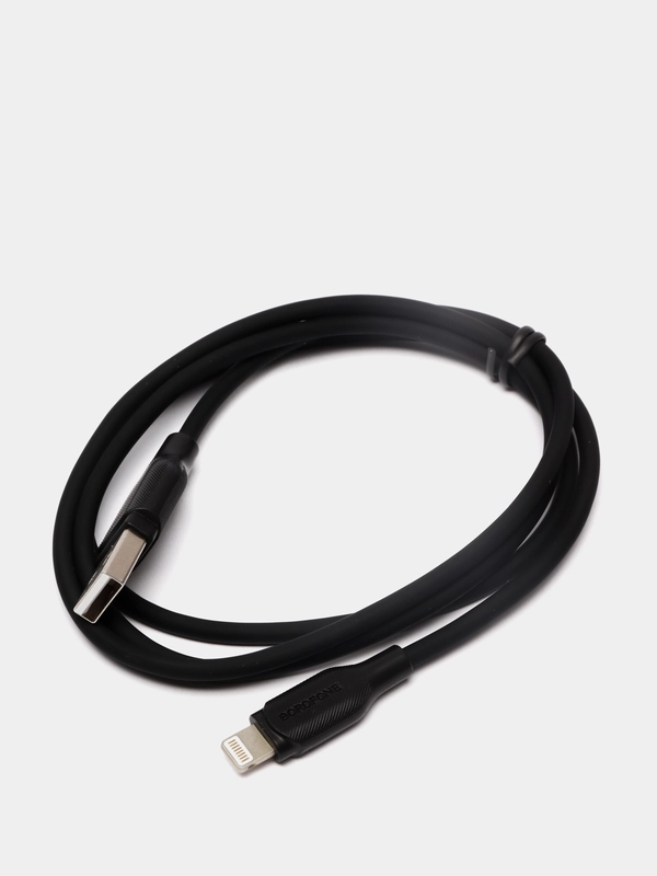 Кабель USB BOROFONE BX42 Encore, USB - Lightning, 2.4А, 1 м, черный