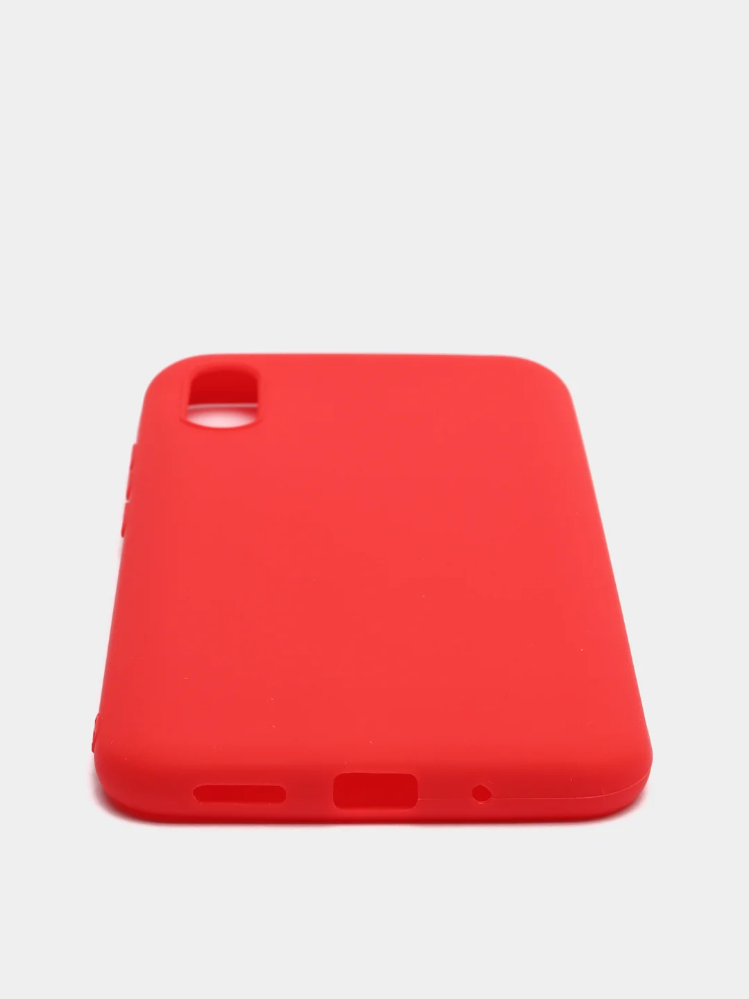 Красный чехол для Xiaomi Redmi 9A (Сяоми Редми 9А) силиконовый, матовый, цветной