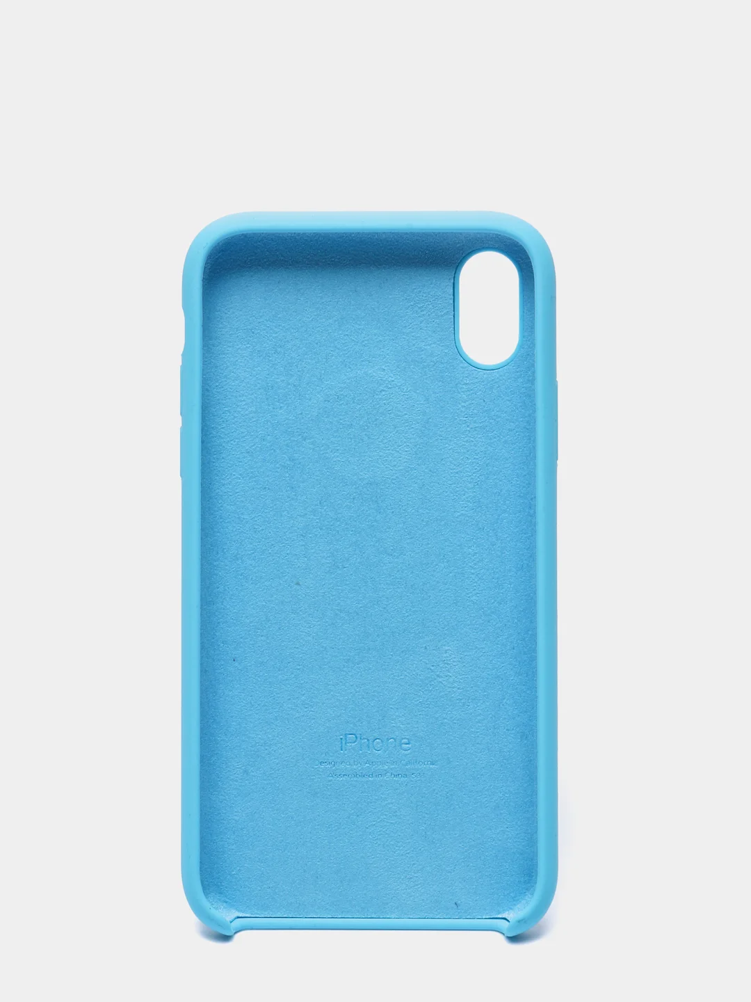 Голубой чехол Silicone Case для iPhone XR
