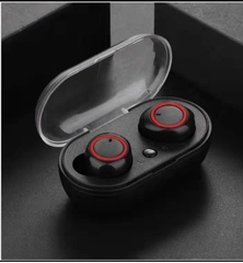 Беспроводные наушники компактные TWS BT, Bluetooth-гарнитура 5.0, зарядный кейс, Android