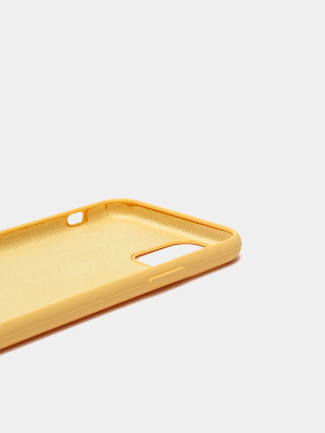 Желтый чехол Silicone Case для iPhone 11 Pro Max, силиконовый на айфон