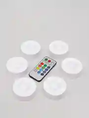 Голубой светодиодный светильник 13-ти цветный RGB c пультом ДУ 1+3, 1+4, 1+6