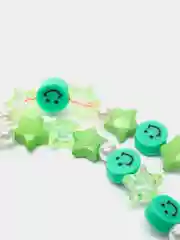 Бирюзовый цепочка-ремешок из бусин для телефона
