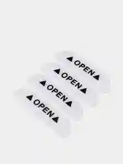 Белый наклейка светоотражающая на двери автомобиля OPEN, 4 шт