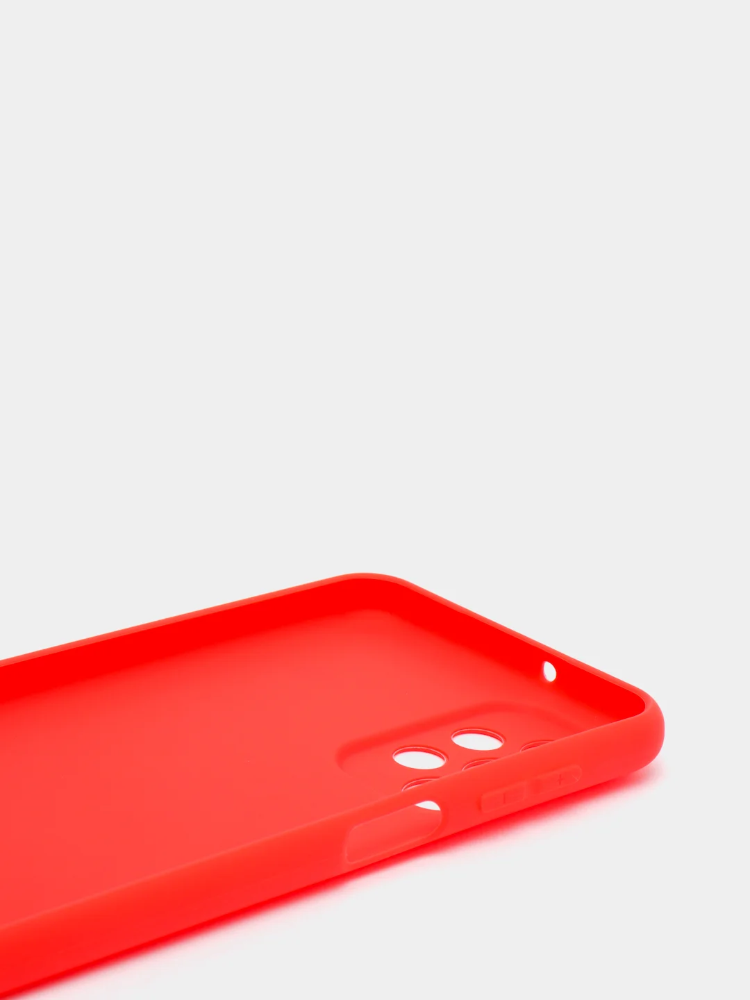 Красный чехол для Samsung Galaxy A23 (Самсунг Галакси А23), прозрачный