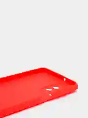 Красный чехол для Samsung Galaxy A23 (Самсунг Галакси А23), прозрачный