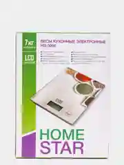 Весы кухонные HOMESTAR HS-3008, электронные, черные