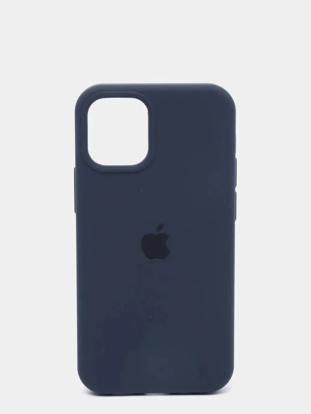 Синий меланж чехол Silicone Case для iPhone 12, 12 Pro