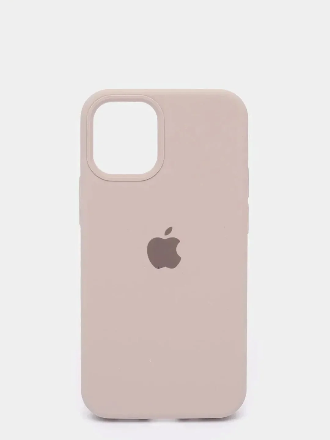 Серебряный чехол Silicone Case для iPhone 12, 12 Pro