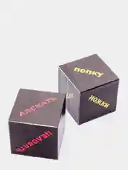 Черный кубики для взрослых XXXL "Части тела", 18+