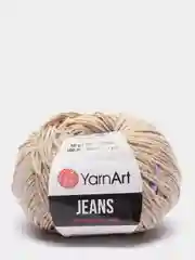 Бежевый пряжа YarnArt Jeans 55% Хлопок 45% Акрил 50г 160м ( Часть 2) Ярн Арт Джинс