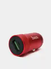 Красный автомобильное зарядное устройство HOCO Z32, быстрая зарядка QC3.0, 1 x USB, 3A, 18W