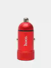 Красный автомобильное зарядное устройство HOCO Z32, быстрая зарядка QC3.0, 1 x USB, 3A, 18W