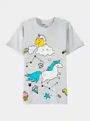 Серый меланж комплект для девочки: футболка и шорты